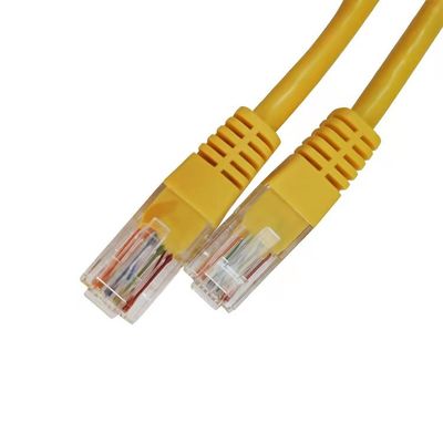 کابل UTP Cat5 کابل زرد پچ کابل اترنت Cat5e برای کامپیوتر و روتر