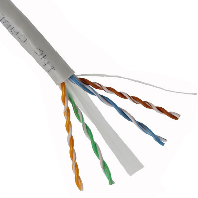 SF / UTP 6 Pairs 24AWG 23AWG Cat5e Cat 6 Indoor UTP Lan Cable