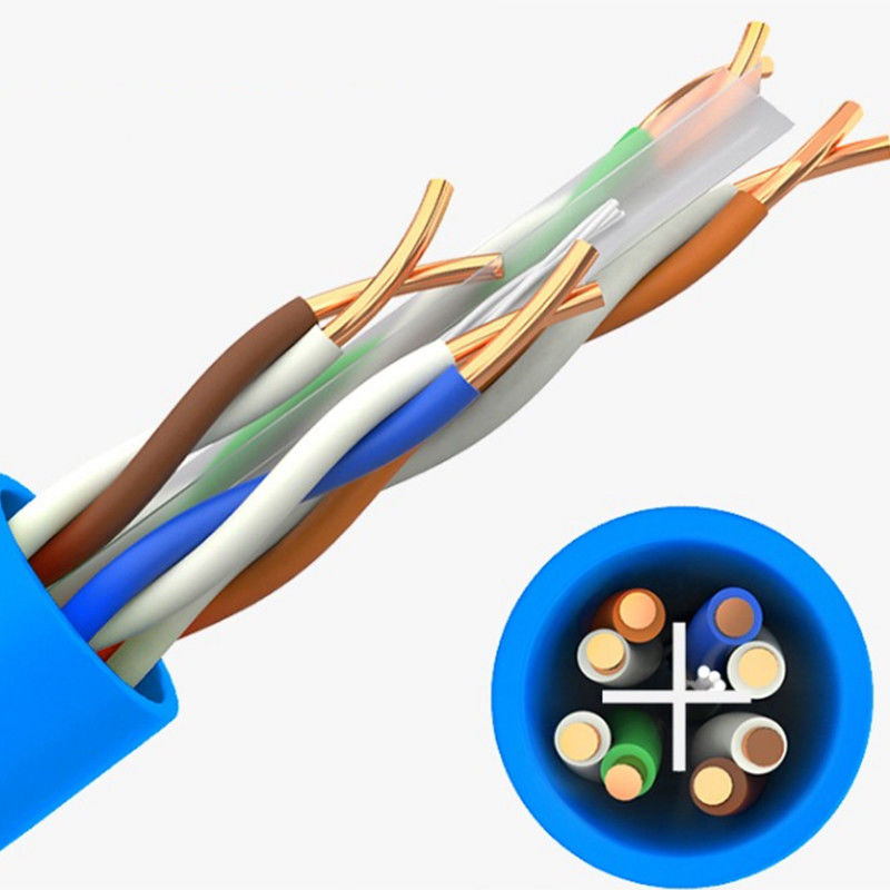 کابل LAN UTP Cat6 با سرعت بالا و کابل اترنت برای شبکه 305M طول 23 AWG