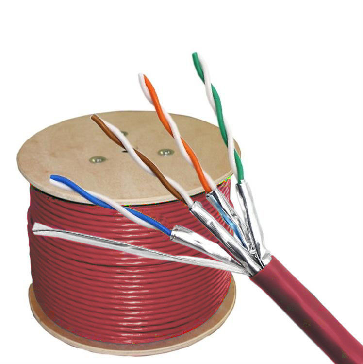 کابل محافظ شده خالص مس کات 6a 1000ft برای شبکه خانه و دفتر