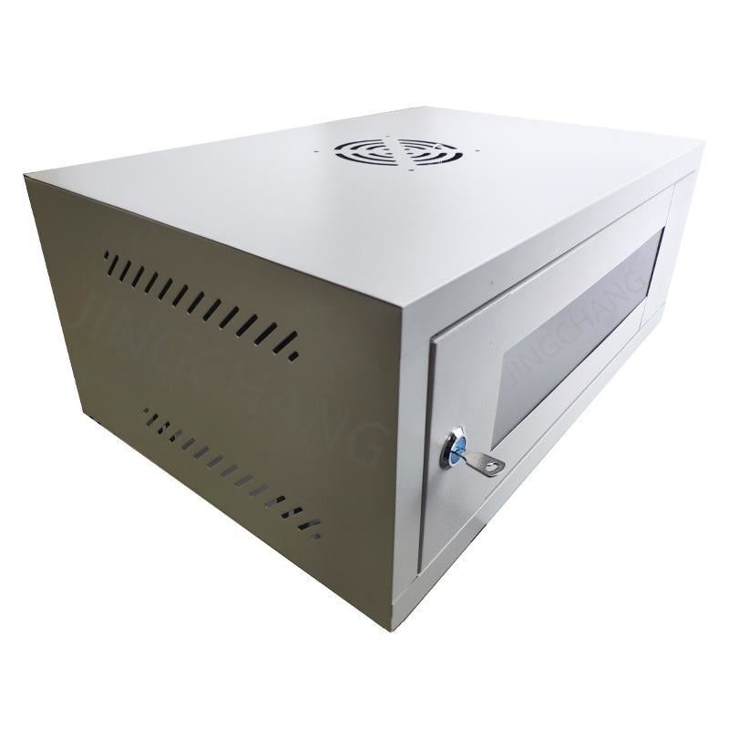 2U Server Rack Enclosure، کابینت شبکه دیوار نصب شده با درب شیشه ای و قفل