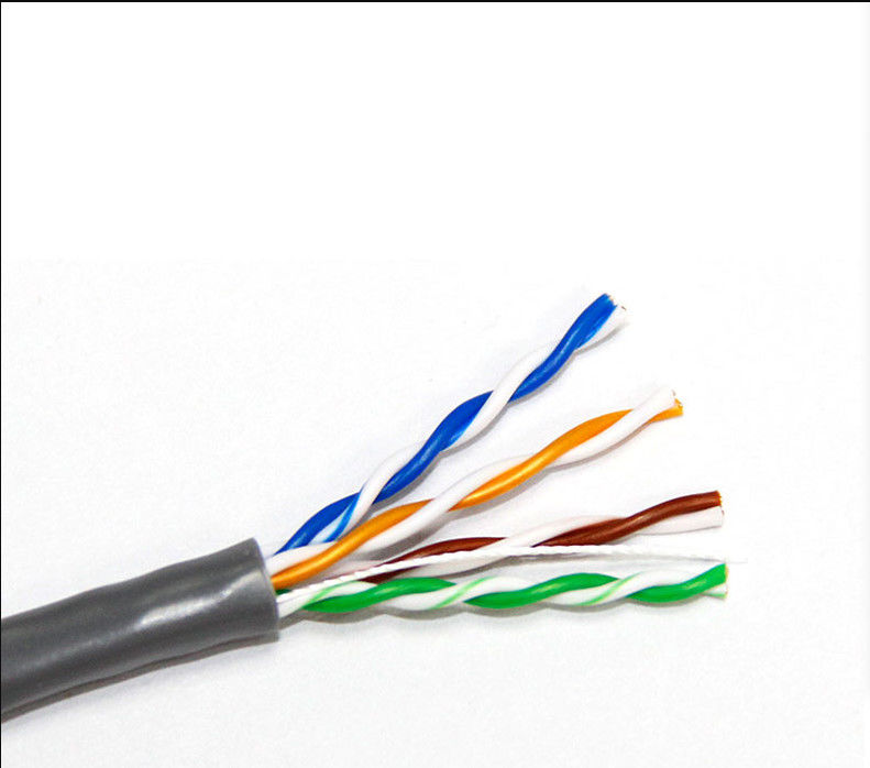 کابل 24AWG 4 جفت PE PVC Jacket CU CCA Cat5e LAN برای رایانه