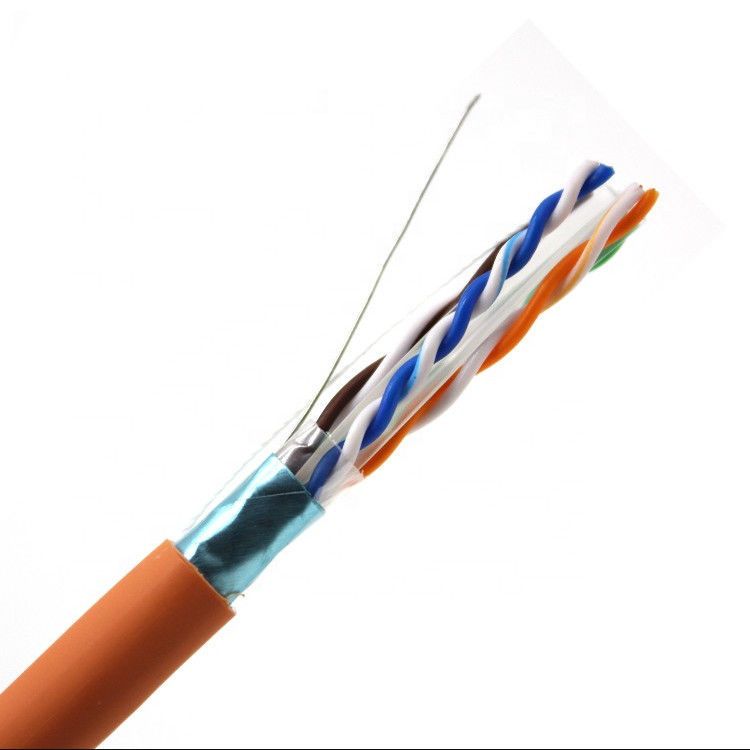 1000ft 2pr 4pr Al Tape Cat6 کابل LAN ، کابل محافظ Cat 6 Ethernet CU CCA مس
