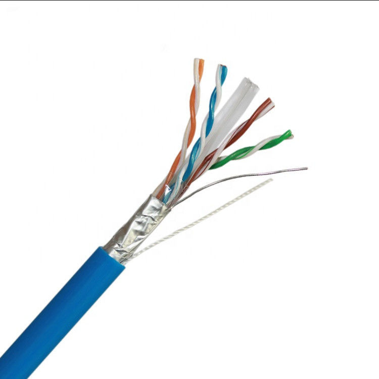 1000ft 2pr 4pr Al Tape Cat6 کابل LAN ، کابل محافظ Cat 6 Ethernet CU CCA مس