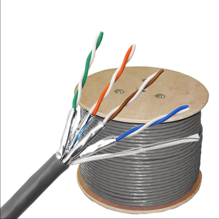 کابل 23AWG 0.56mm Cat6a 305m ، 1000ft Cat6a Network Cable PVC LSZH Jacket
