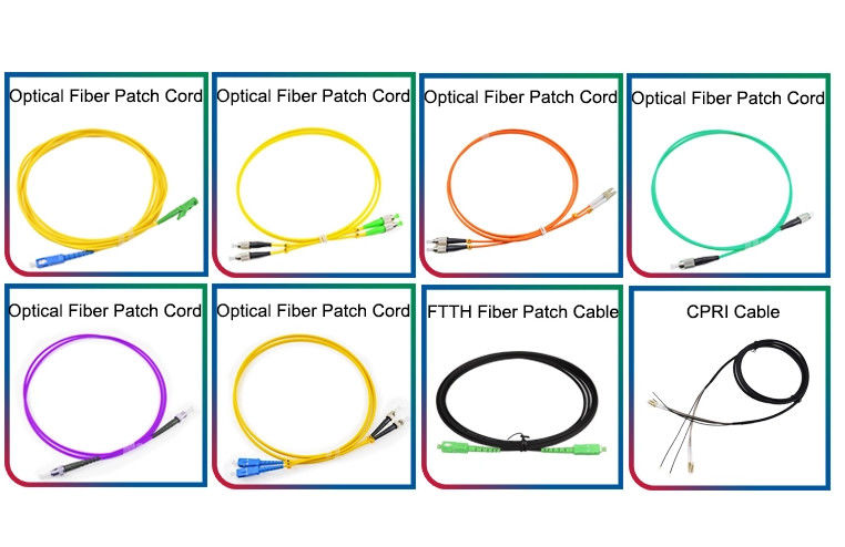 LC SC FC ST Connetcor 3m فیبر نوری Patch Cord Simplex Duplex