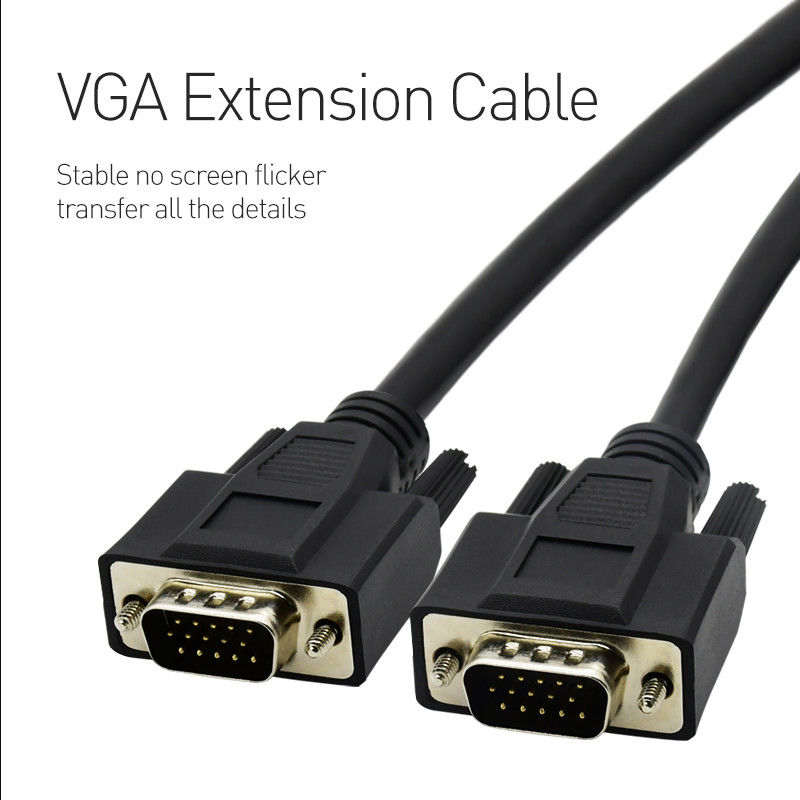 کابل مانیتور VGA با سرعت بالا روکش طلا برای صفحه مانیتور پروژکتور