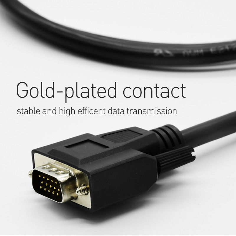 کابل مانیتور VGA با سرعت بالا روکش طلا برای صفحه مانیتور پروژکتور