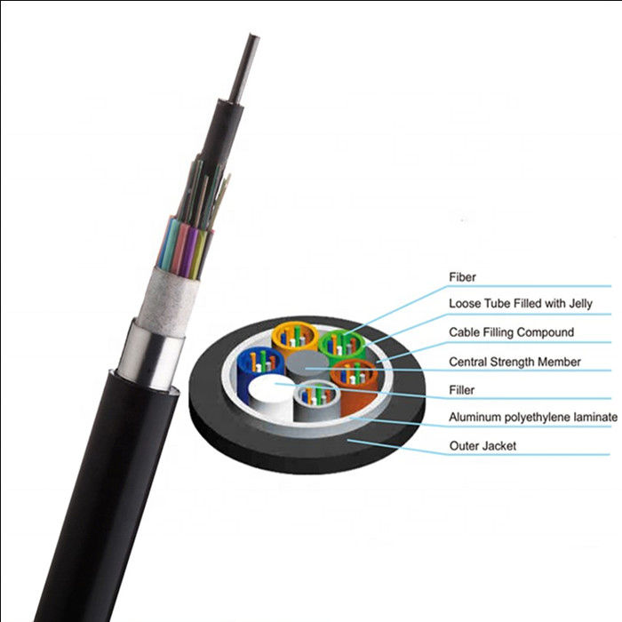 کابل فیبر نوری دفن مستقیم GYFTY53 Anti Rodent 6 48 60 72