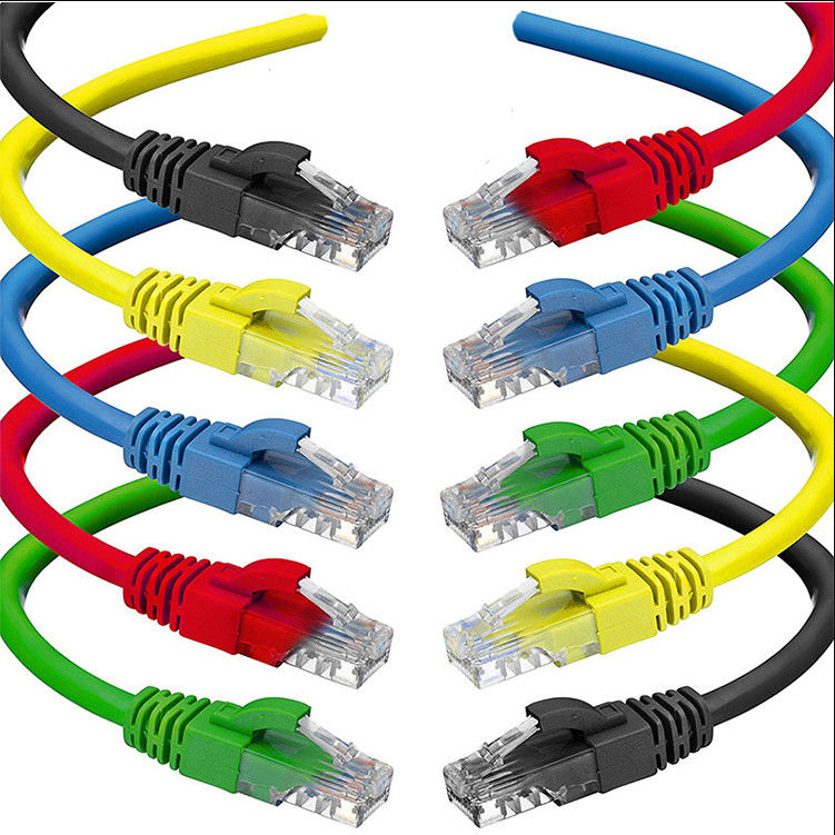 RJ45 اتصال PVC Jacket UTP FTP Indoor Cat5e Patch Cord، 10m Cat5e Ethernet Cable