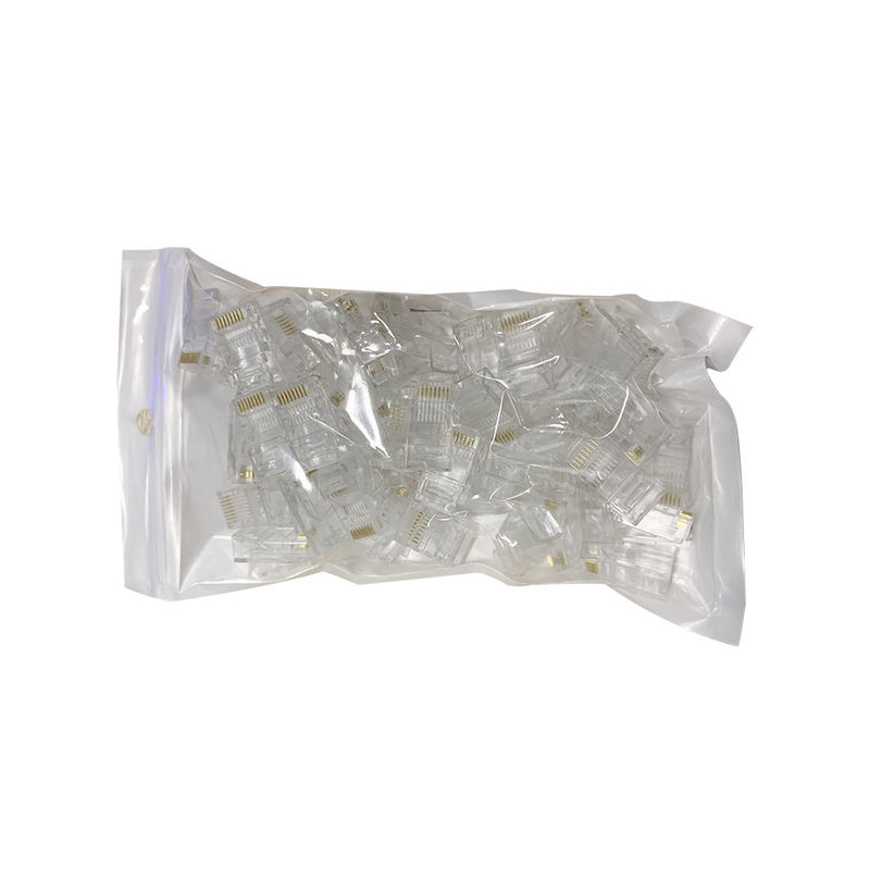 اتصال دهنده اترنت Cat5 Cat6 8P8C RJ45 نر UTP بدون محافظ بدون کریستال پلاگین مدولار