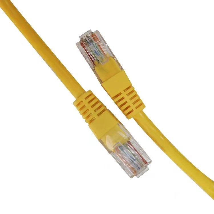 کابل UTP Cat5 کابل زرد پچ کابل اترنت Cat5e برای کامپیوتر و روتر