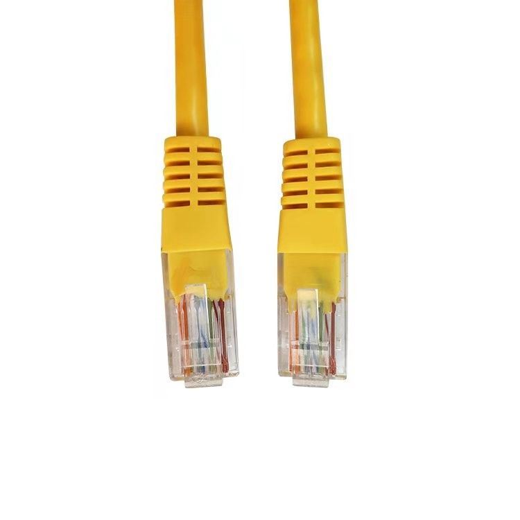 کابل UTP Cat5 کابل زرد پچ کابل اترنت Cat5e برای کامپیوتر و روتر