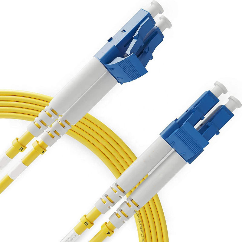SC APC Duplex Single Mode Patch Cord فیبر نوری 1M طول