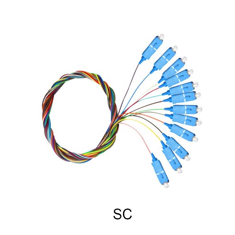 SC UPC FC LC SM G652D G657A Patch Cord Cord Pigtail SC 12 Core Optic Fiber Patch Cord