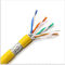 کابل Al Foil 0.58mm Conductor HDPE PVC عایق SFTP Cat6a ، کابل Ethernet Cat6a